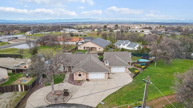 bird's eye view featuring a residential view