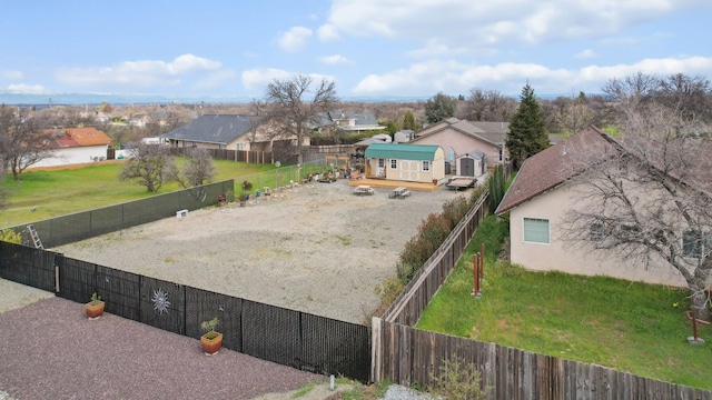 bird's eye view featuring a residential view