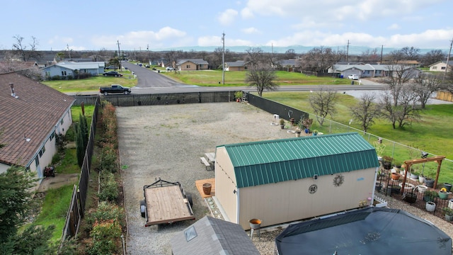 bird's eye view featuring a residential view