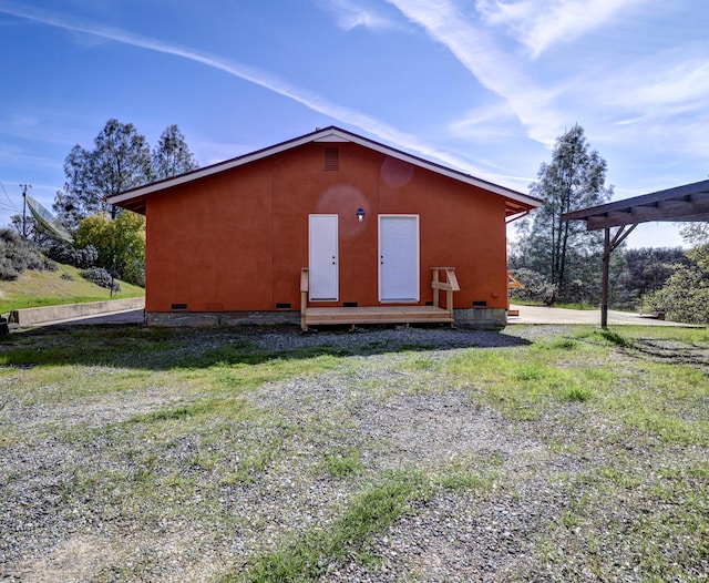 view of outdoor structure