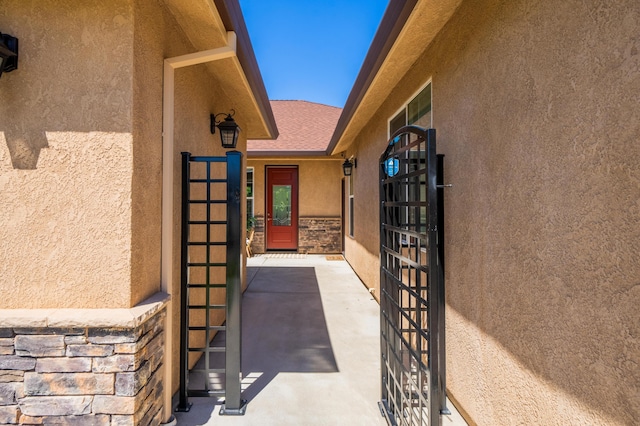 4461 Risstay Way, Shasta Lake, CA 96019 - entrance to property with stone siding and stucco siding
