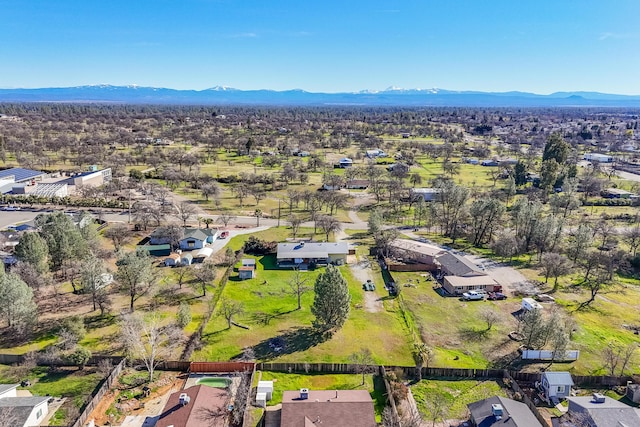 1200 Lema Rd, Redding, CA 96003 - birds eye view of property with a mountain view