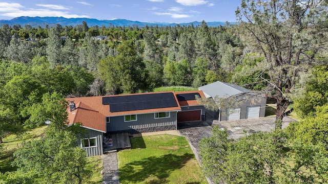 17622 China Gulch Dr, Anderson, CA 96007 - drone / aerial view featuring a mountain view and a forest view