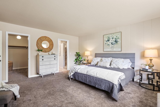 17622 China Gulch Dr, Anderson, CA 96007 - bedroom featuring baseboards, a walk in closet, a closet, and carpet