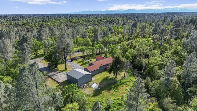 17622 China Gulch Dr, Anderson, CA 96007 - aerial view with a mountain view and a forest view