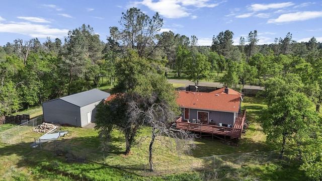 17622 China Gulch Dr, Anderson, CA 96007 - drone / aerial view featuring a forest view
