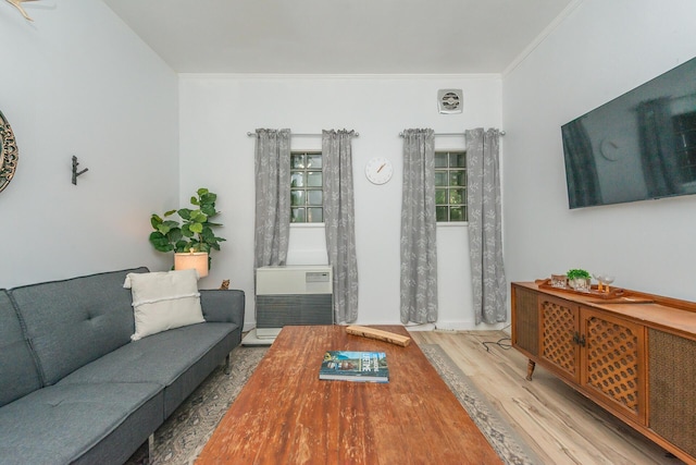 493 Main St, Weaverville, CA 96093 - living area with wood finished floors and crown molding