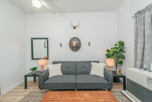 493 Main St, Weaverville, CA 96093 - living room featuring wood finished floors and ceiling fan
