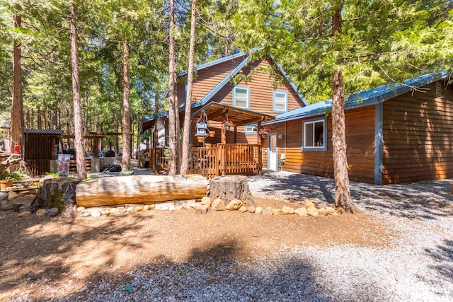 rear view of house with a patio area
