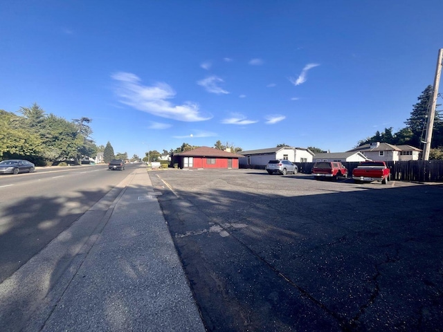 view of street featuring sidewalks