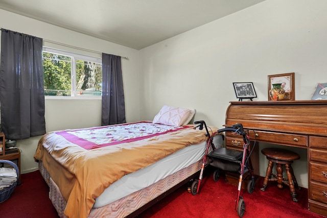 bedroom featuring carpet flooring