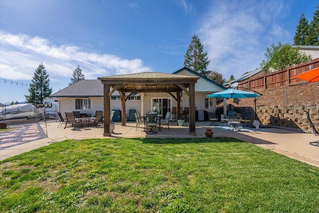 2919 Buckingham Dr, Shasta Lake, CA 96019 - exterior space featuring a gazebo and fence