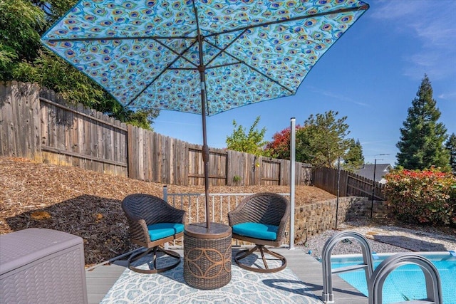 2919 Buckingham Dr, Shasta Lake, CA 96019 - view of patio with a fenced backyard