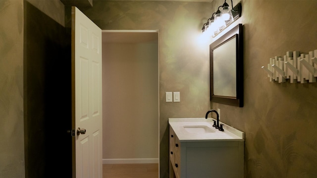 5080 Debbie Ln, Redding, CA 96002 - bathroom with vanity and baseboards