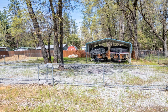 18170 Pine St, Lakehead, CA 96051 - view of yard with a detached carport