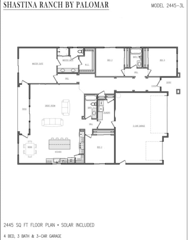 5184 Merced Ct, Redding, CA 96002 - view of layout