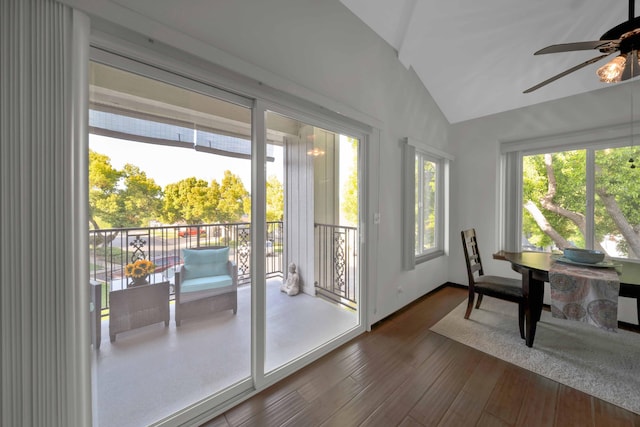 249 Ridgetop Dr Apt 239, Redding, CA 96003 - sunroom featuring lofted ceiling