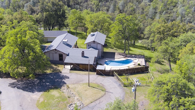 16588 Stanislaus Dr, Redding, CA 96001 - drone / aerial view with a view of trees