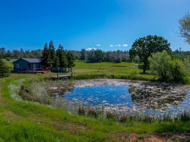 property view of water featuring a view of trees