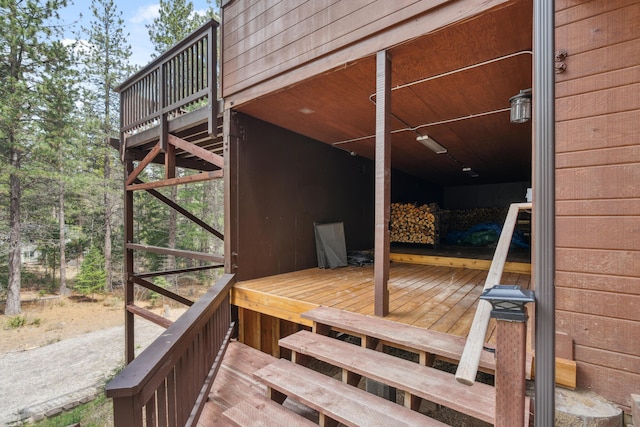 2120 Pack Trl, Mount Shasta, CA 96067 - view of wooden terrace