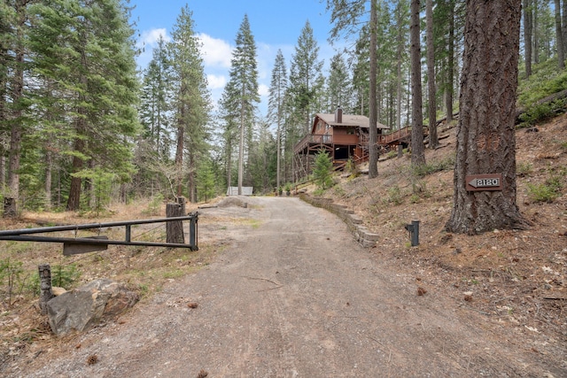 2120 Pack Trl, Mount Shasta, CA 96067 - view of road featuring driveway and a view of trees