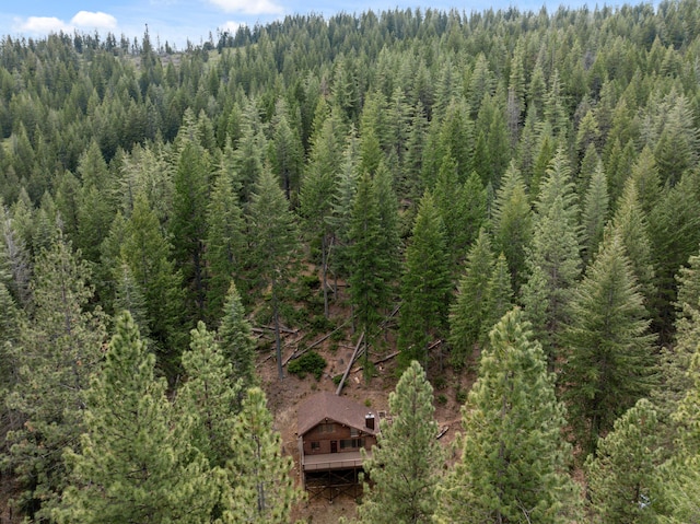 2120 Pack Trl, Mount Shasta, CA 96067 - drone / aerial view with a forest view