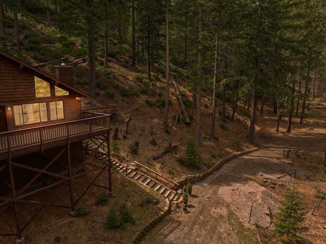2120 Pack Trl, Mount Shasta, CA 96067 - view of yard with a deck