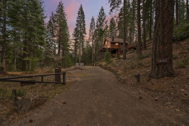 2120 Pack Trl, Mount Shasta, CA 96067 - view of road featuring dirt driveway