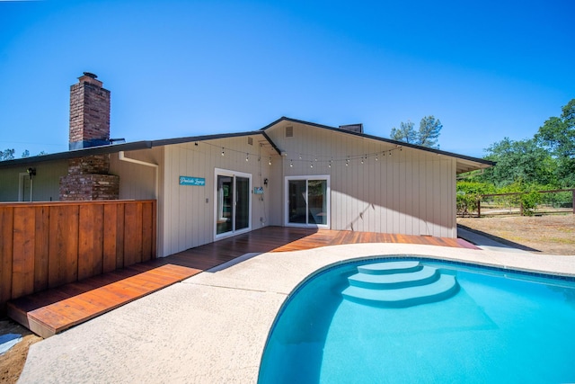 20035 Old Alturas Rd, Redding, CA 96003 - pool with fence and a deck
