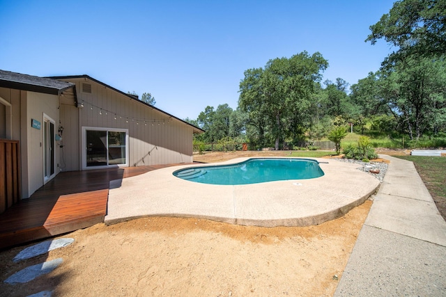 20035 Old Alturas Rd, Redding, CA 96003 - pool featuring a patio area and a deck