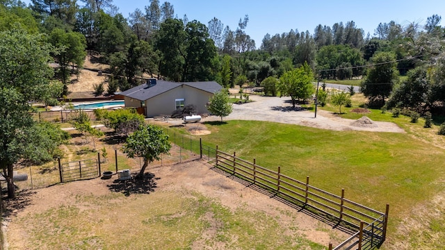 20035 Old Alturas Rd, Redding, CA 96003 - view of yard featuring fence and a rural view