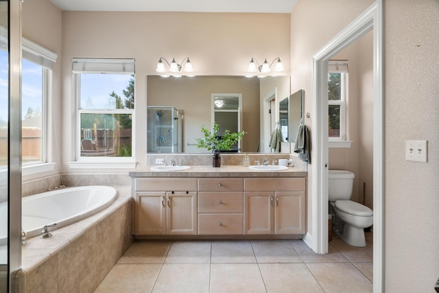 2796 Madison River Dr, Redding, CA 96002 - full bath with a wealth of natural light, a shower stall, and a sink