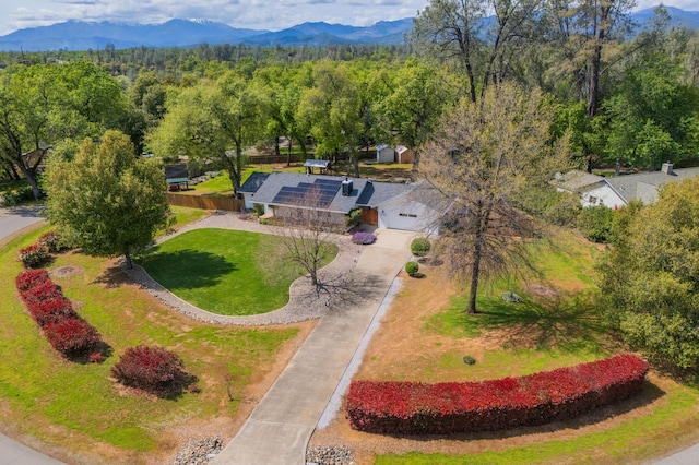 19702 Midland Dr, Redding, CA 96003 - aerial view featuring a mountain view