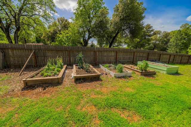 19702 Midland Dr, Redding, CA 96003 - view of yard with fence and a vegetable garden