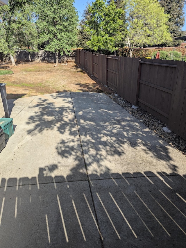 view of patio / terrace with a fenced backyard
