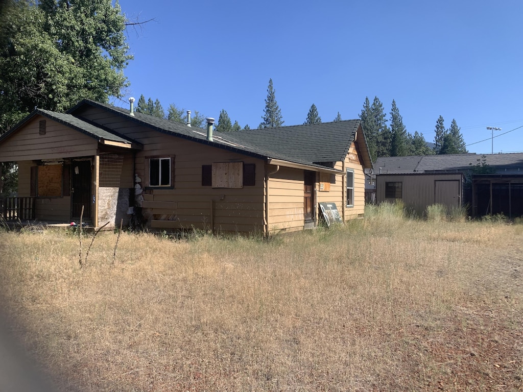 view of rear view of property