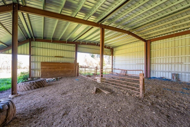 view of horse barn