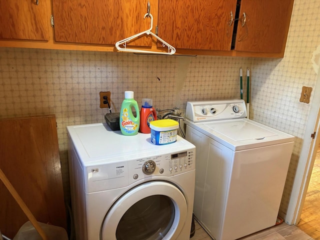 37061 Park Ave, Burney, CA 96013 - laundry area with cabinet space and washing machine and clothes dryer