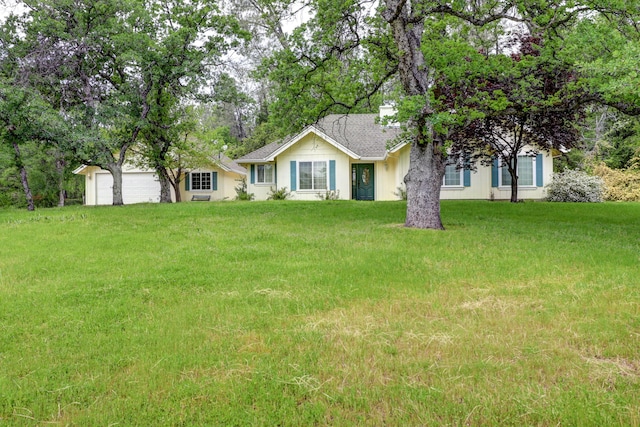 9400 Placer Rd, Redding, CA 96001 - single story home featuring a front lawn and a shingled roof