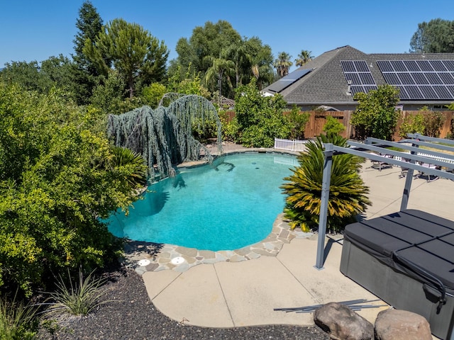 2120 Tradition Way, Redding, CA 96001 - view of swimming pool with a fenced backyard and a patio