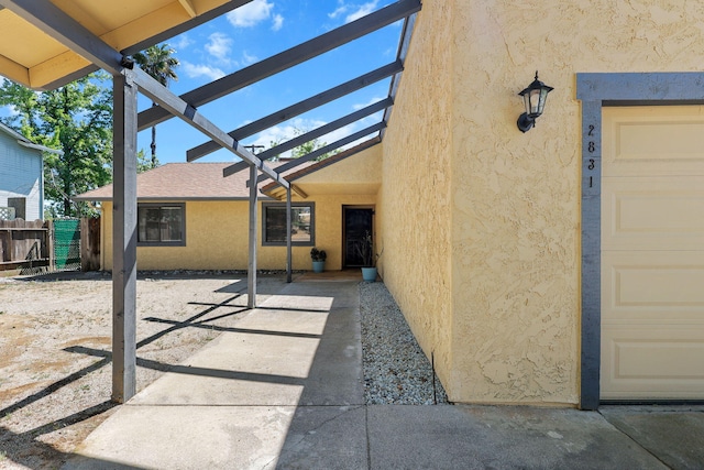 2831 Camulos Way, Redding, CA 96002 - exterior space with stucco siding and fence