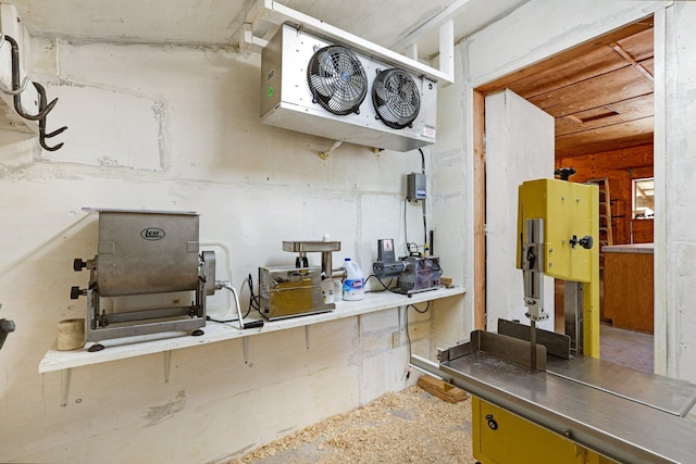 kitchen with stainless steel counters