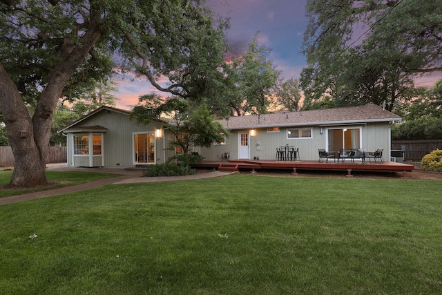 7057 Riata Dr, Redding, CA 96002 - back of house featuring a deck