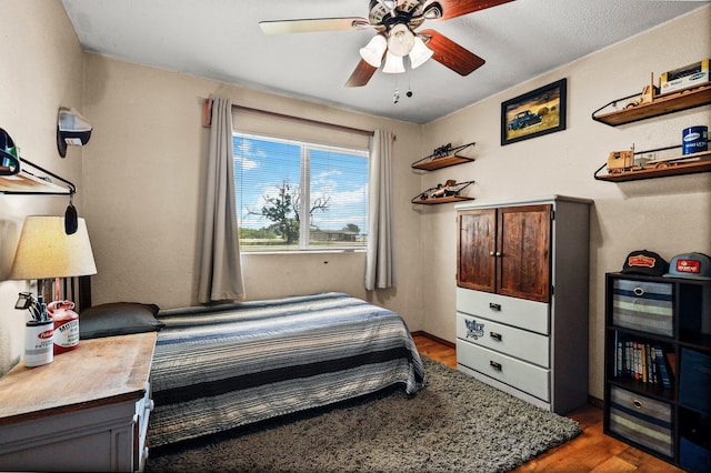 4647 County Road Ff, Orland, CA 95963 - bedroom featuring dark wood finished floors and ceiling fan