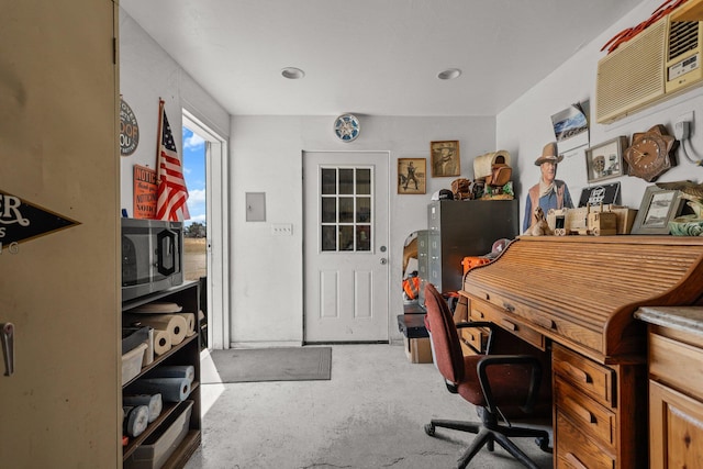 4647 County Road Ff, Orland, CA 95963 - home office featuring carpet and an AC wall unit