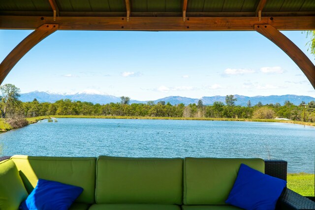 21623 Seven Lakes Ln, Redding, CA 96003 - exterior space featuring a water and mountain view