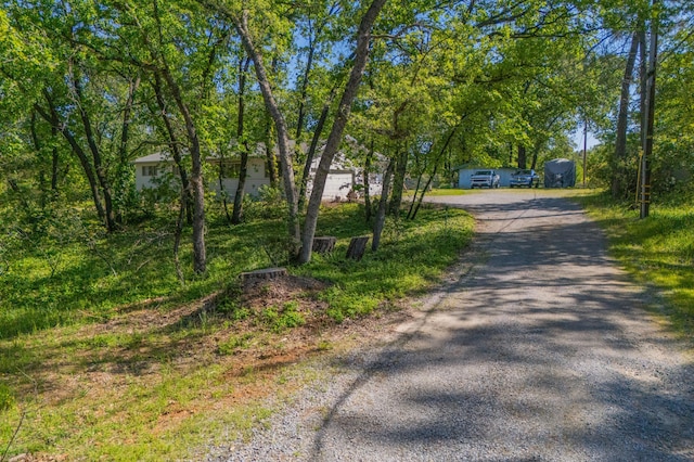 view of street with driveway