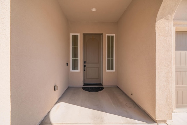 4631 Pleasant Hills Dr, Anderson, CA 96007 - doorway to property featuring stucco siding