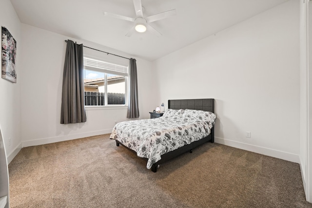 4631 Pleasant Hills Dr, Anderson, CA 96007 - carpeted bedroom featuring a ceiling fan and baseboards