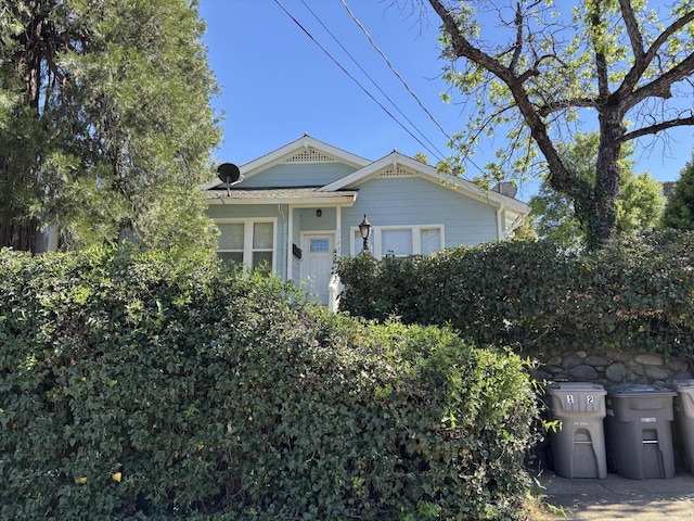 view of front of home